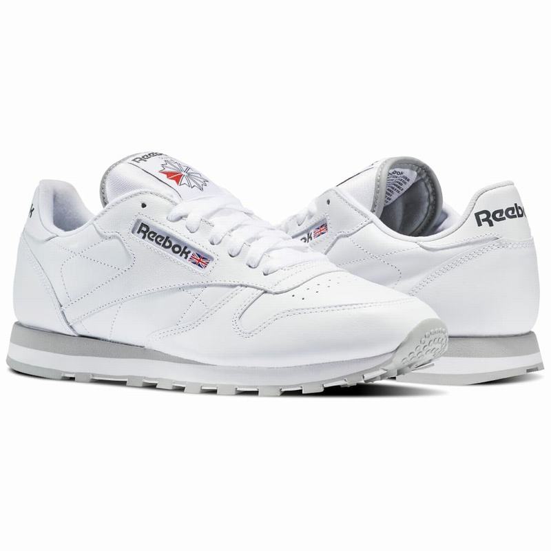 Reebok Classic Leather Tenisky Panske - Biele/Svetlo Siva VF8831XV